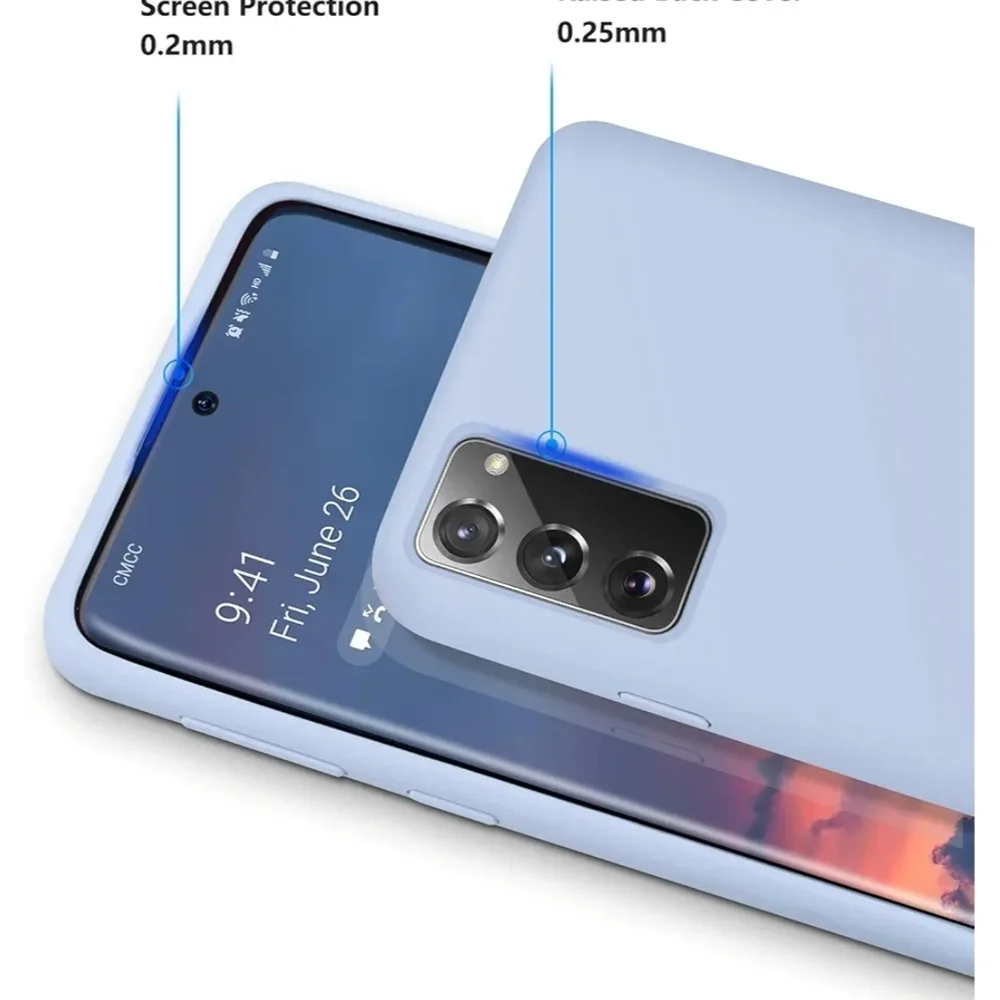 Samsung Blue Silicone Case for Galaxy Smartphones